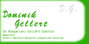 dominik gellert business card